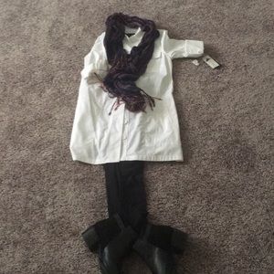 NWT white 3/4 sleeve blouse